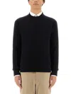 Zegna Men's Cashmere And Silk Sweater In Black