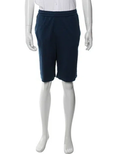 Pre-owned Zegna Wool Jogger Shorts In Blue