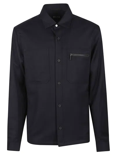 ZEGNA ZEGNA WOOL OVERSHIRT