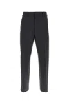 Zegna Tapered Trousers In Gray