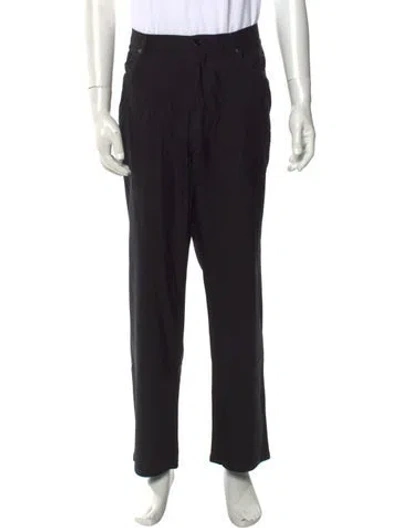 Pre-owned Zegna Wool Pants In Black