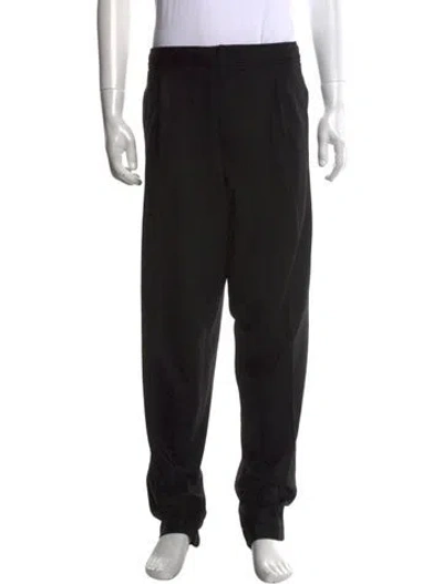 Pre-owned Zegna Wool Pants In Black
