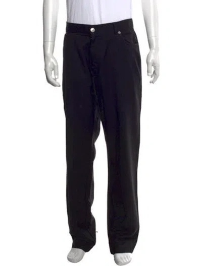 Pre-owned Zegna Wool Pants In Black