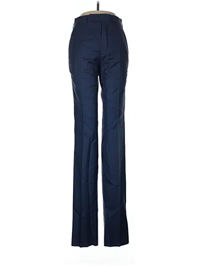 Pre-owned Zegna Wool Pants In Blue