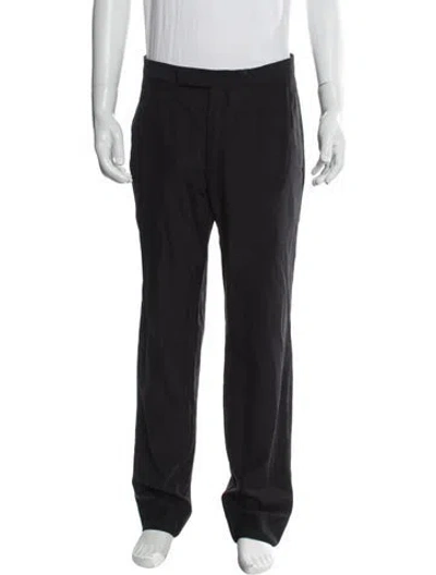Pre-owned Zegna Wool Pants In Gray