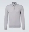 Zegna High Performance Wool Polo In Grey