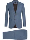 Zegna Centoventimila Wool Suit In Blue