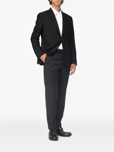 Zegna Wool Single-breasted Blazer In Black