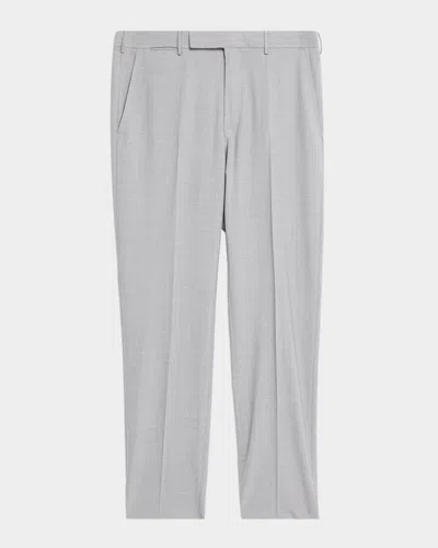 Zegna Wool Slim Tailored Pants In Gray