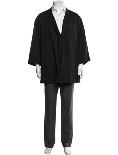 Pre-owned Zegna Wool Sport Coat In Black