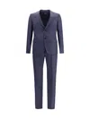Zegna Two-button Wool Suit In Blue