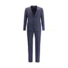 Zegna Two-button Wool Suit In Blue