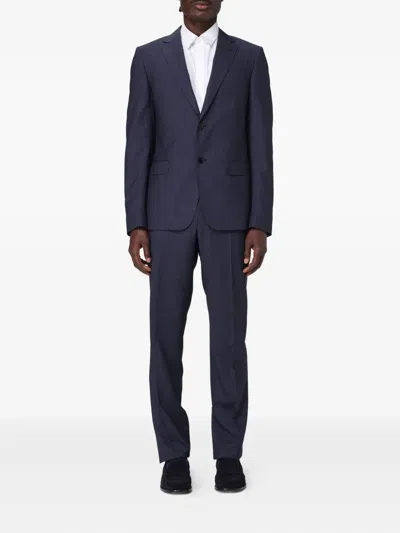 Zegna Wool Suit In Blue