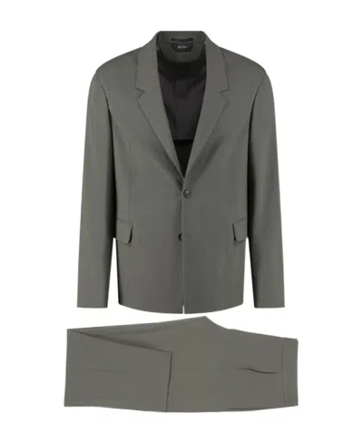 Zegna Wool Suit In Gray