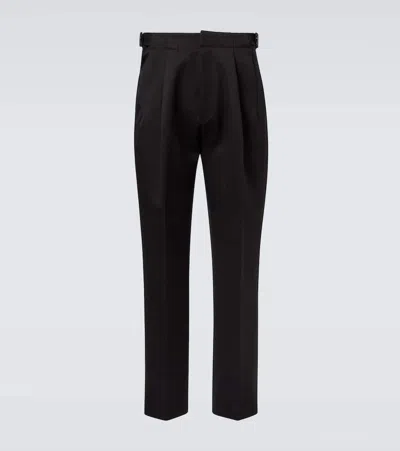 Zegna Wool Suit Pants In Black