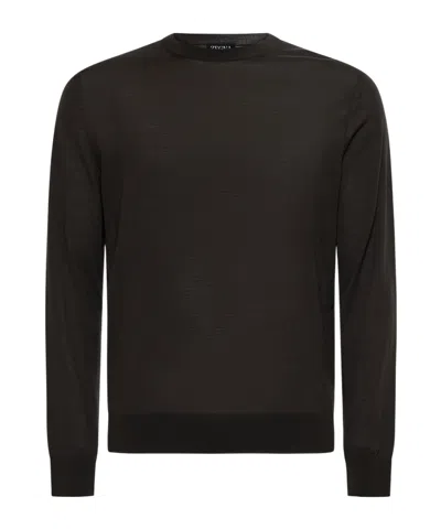 Zegna Crew-neck Sweater In Black