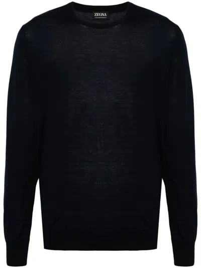 Zegna High Performance Blue Sweater