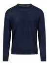 Zegna Wool Sweater In Blue