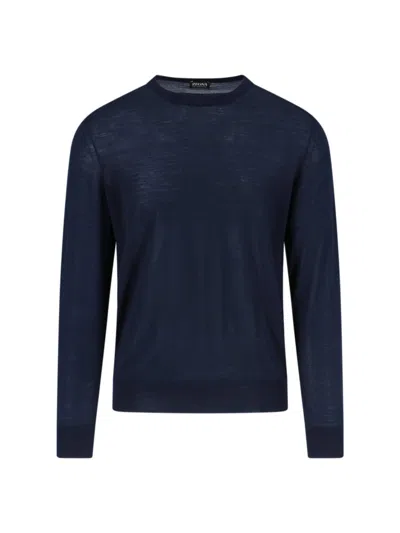 Zegna Wool Sweater In Blue