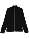 Zegna Wool Zip-up Cardigan In Black
