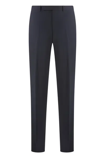 ZEGNA WOOL TAILORED TROUSERS