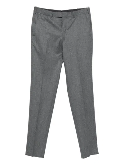 Zegna Wool Trousers In Gray