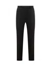Zegna Pressed-crease Tapered Trousers In Nero