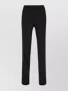 Zegna Wool Trousers With Belt Loops And Button Detail