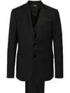 Zegna Wool Two-piece Suit In Black