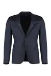Zegna Wool Two-pieces Suit In Blue