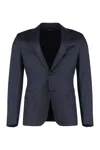 Zegna Wool Two-pieces Suit In Blue