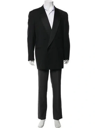 Pre-owned Zegna Wool Two-piece Blazer In Black