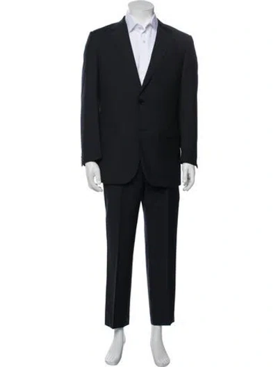 Pre-owned Zegna Wool Two-piece Suit In Black