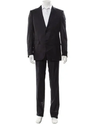 Pre-owned Zegna Wool Two-piece Suit W/ Tags In Black