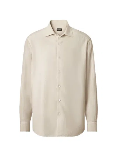 Zegna "z Lux Leisurewear" Shirt In Neutral