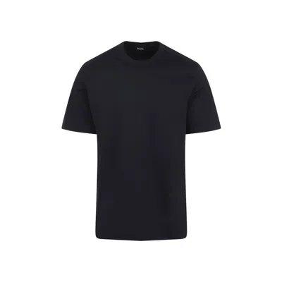 Zegna "z Lux Leisurewear" T-shirt In Black