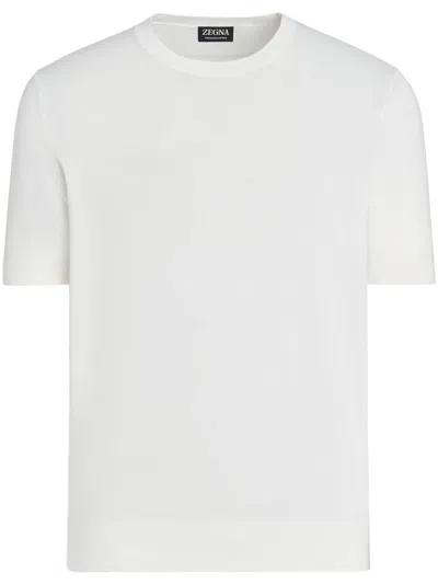 Zegna "z Lux Leisurewear" T-shirt In White