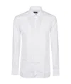 Zegna Lux Tailoring Long Sleeve Shirt In White