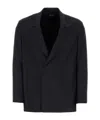 Zegna Giacca In Seta Nera Uomo In Black