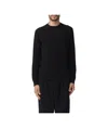 Zegna Men's Cashmere And Silk Sweater In Black
