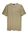 Zegna Z  Logo Embroidered Crewneck T-shirt In Nude