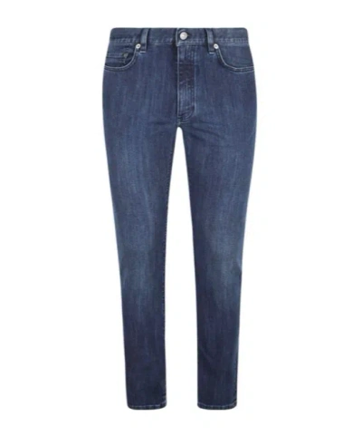 Zegna Z  Straight-leg Slim Cut Jeans In Denim Blue