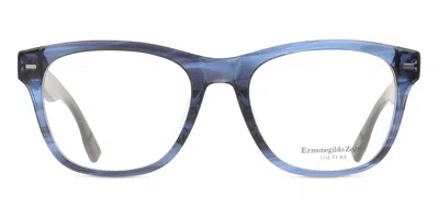 Zegna Zc5001-f Asian Fit Men's Glasses, Blue, Size 55