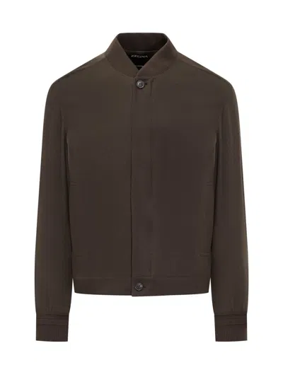 Zegna Brown Wool Jacket