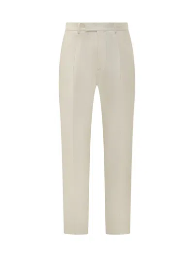 Zegna Pleat-detailing Trousers In Neutral