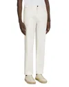 Zegna Zenga Stretch Cotton And Linen Roccia Jeans In White