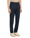 Zegna Zenga Stretch Cotton And Linen Roccia Jeans In Black