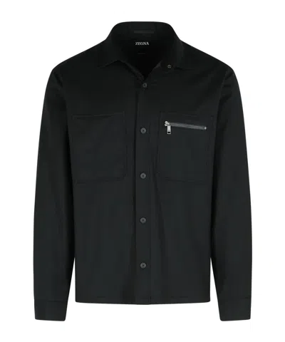 ZEGNA ZIP-POCKET OVERSHIRT