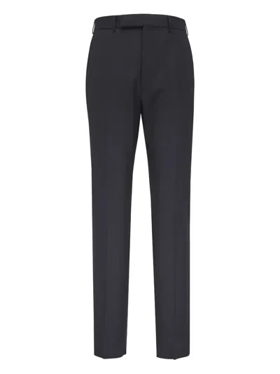 Zegna Zip-fly Tailored Trousers In Black