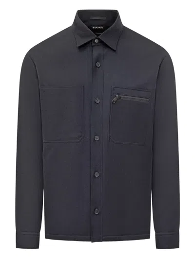 ZEGNA ZIP-POCKET OVERSHIRT